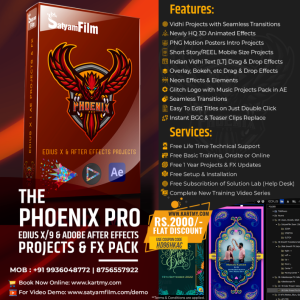 Edius Pro X/9/8 & After Effects Wedding Projects Dongle Phoenix Pro