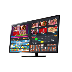 GoLive Real Time Live Event Mixer Switcher Streamer and Recorder Software with Realistic Virtual Set.