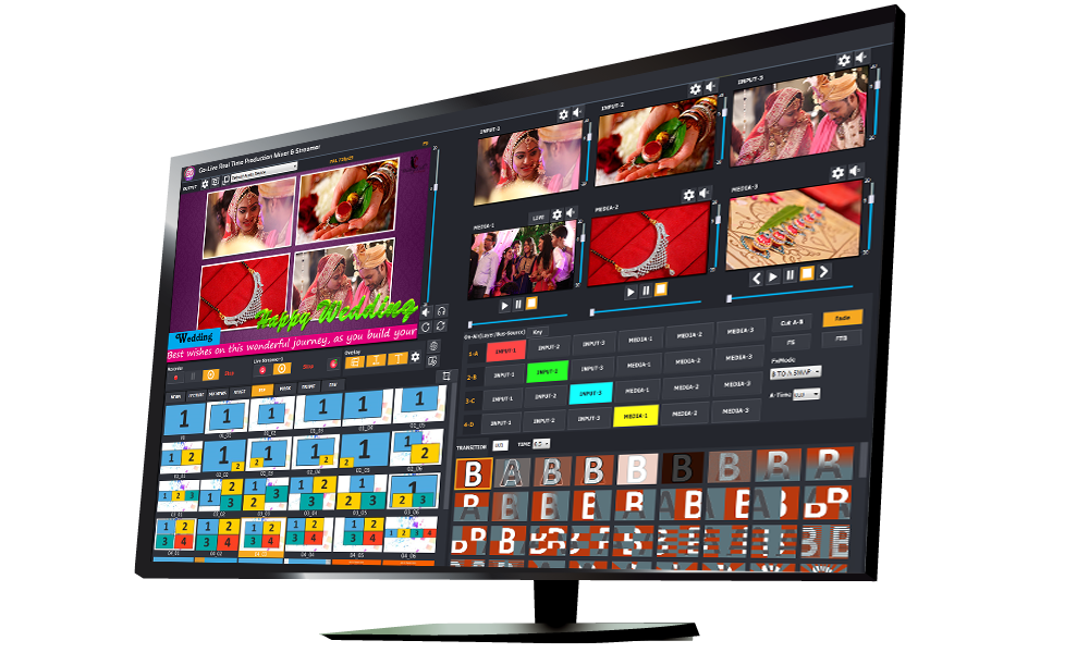GoLive Real Time Live Event Mixer Switcher Streamer and Recorder Software with Realistic Virtual Set. GoLive Real Time Live Event Mixer Switcher Streamer and Recorder Software with Realistic Virtual Set.