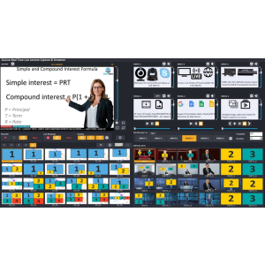 GoLive Real Time Live Event Mixer Switcher Streamer and Recorder Software with Realistic Virtual Set.