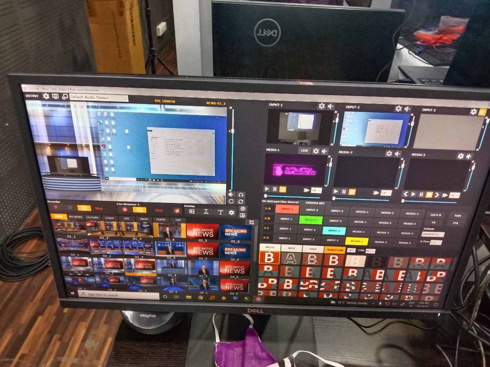 GoLive Real Time Live Event Mixer Switcher Streamer and Recorder Software with Realistic Virtual Set. GoLive Real Time Live Event Mixer Switcher Streamer and Recorder Software with Realistic Virtual Set.