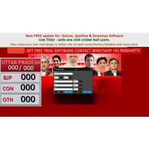 GoLive Real Time Live Event Mixer Switcher Streamer and Recorder Software with Realistic Virtual Set.
