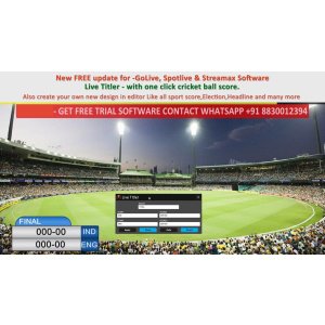 GoLive Real Time Live Event Mixer Switcher Streamer and Recorder Software with Realistic Virtual Set.