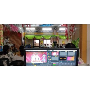 GoLive Real Time Live Event Mixer Switcher Streamer and Recorder Software with Realistic Virtual Set.