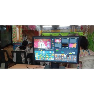 GoLive Real Time Live Event Mixer Switcher Streamer and Recorder Software with Realistic Virtual Set.
