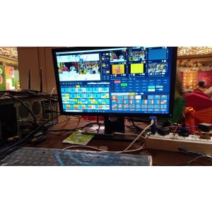 GoLive Real Time Live Event Mixer Switcher Streamer and Recorder Software with Realistic Virtual Set.