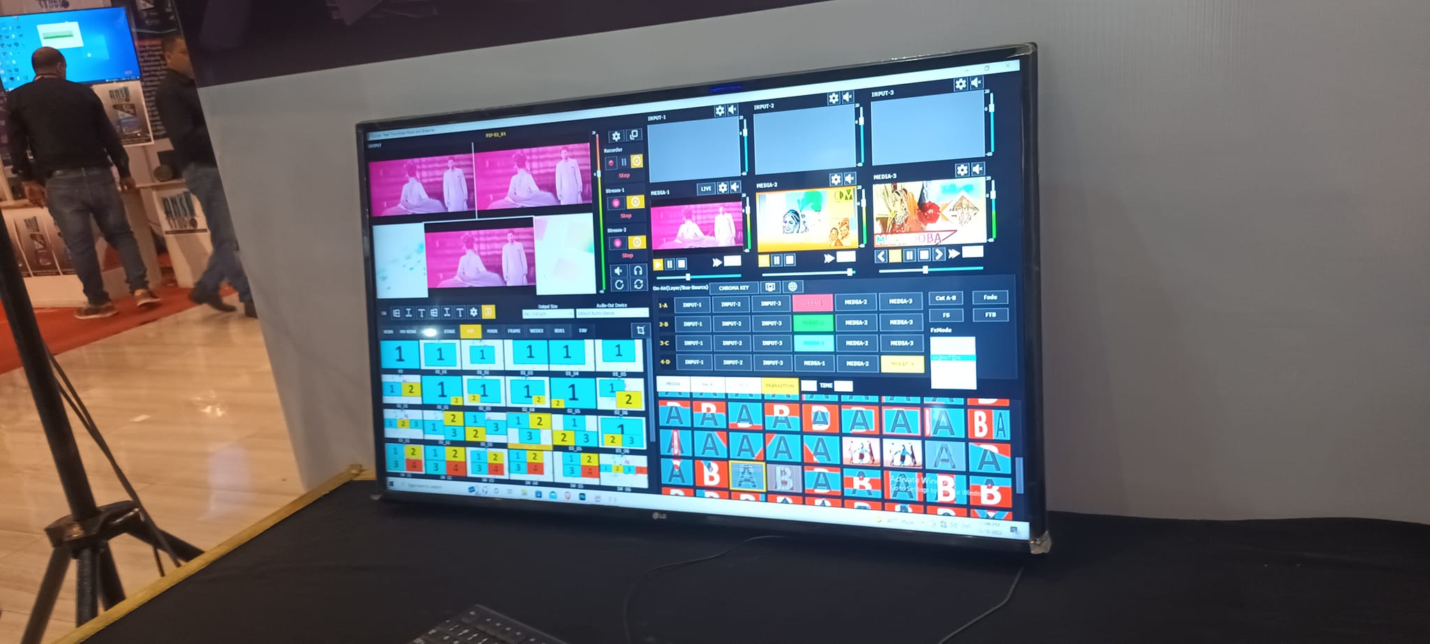 GoLive Real Time Live Event Mixer Switcher Streamer and Recorder Software with Realistic Virtual Set. GoLive Real Time Live Event Mixer Switcher Streamer and Recorder Software with Realistic Virtual Set.