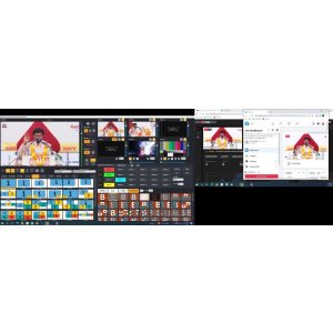 GoLive Real Time Live Event Mixer Switcher Streamer and Recorder Software with Realistic Virtual Set.