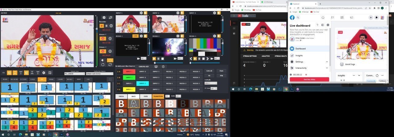 GoLive Real Time Live Event Mixer Switcher Streamer and Recorder Software with Realistic Virtual Set. GoLive Real Time Live Event Mixer Switcher Streamer and Recorder Software with Realistic Virtual Set.