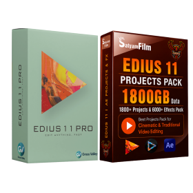 EDIUS 11 Pro License Software With Wedding Projects 1800GB Data Pack