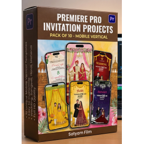 Premiere Pro Invitation Projects Pack of 10 Save the date mobile invitation